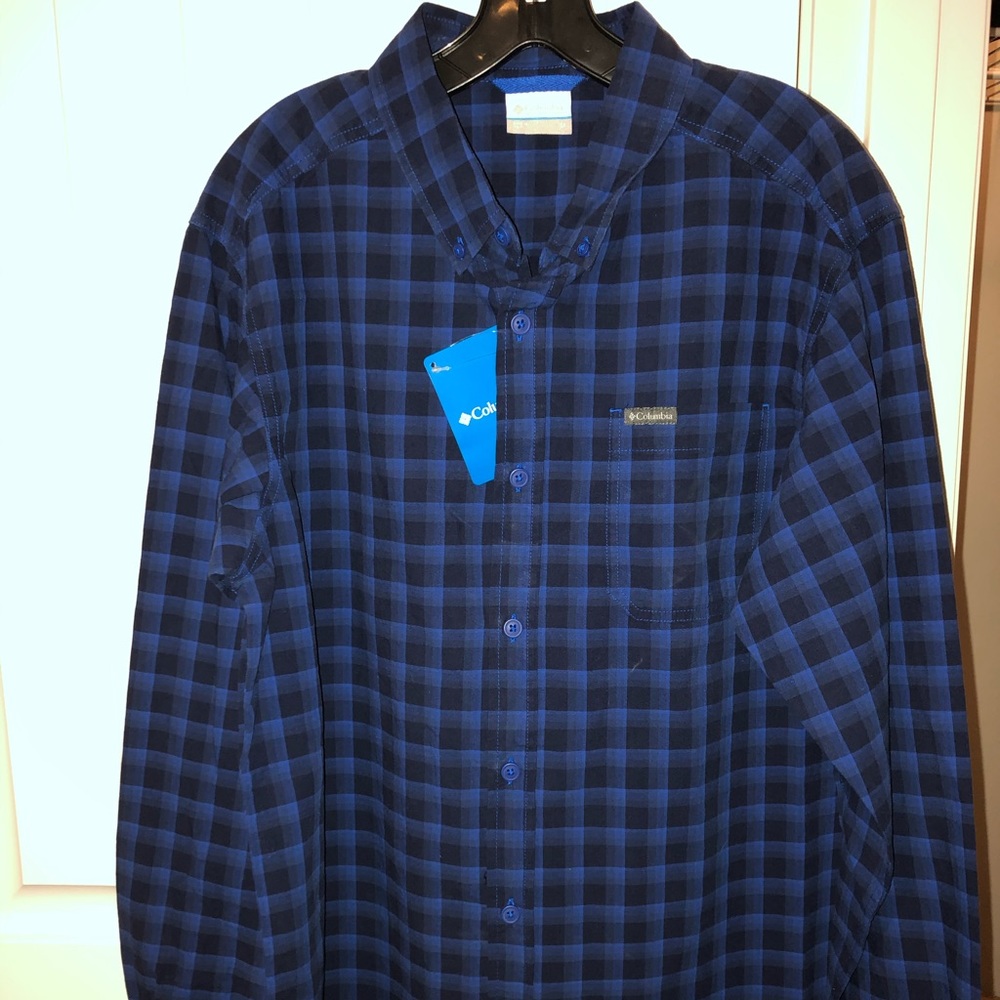 Men’s Columbia whispering bluffs long sleeve M NEW